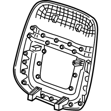 Cadillac 84623947 Seat Back Panel