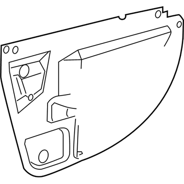 GM 25893230 Deflector Assembly, Front Side Door Water