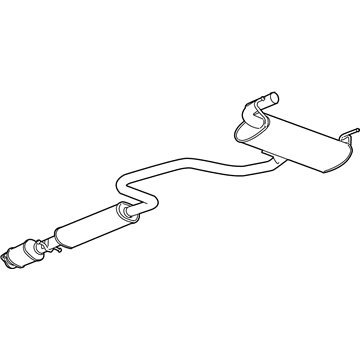 GM 25908493 Exhaust Muffler Assembly (W/ Exhaust & T/Pipe & 3W