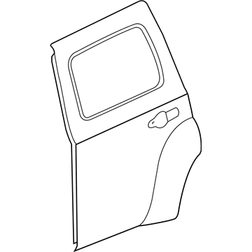 GM 20915591 Door Assembly, Rear Side