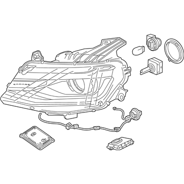 GM 84364823 Front Headlight Assembly