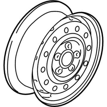 Saturn 9595642 Wheel, Steel