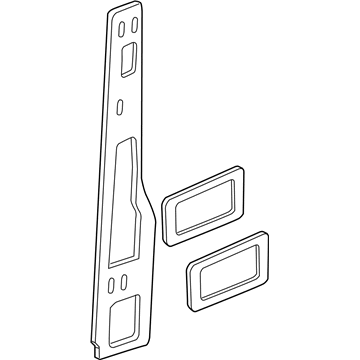 GM 15047591 Deflector Assembly, Rear Side Door Water