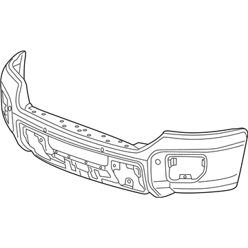 GM 23178907 Bar, Front Bumper Imp