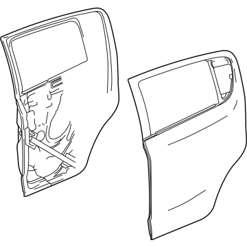 GM 42741899 Door Assembly, Rear Si