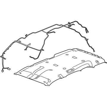 GM 25794583 Panel Assembly, Headlining Trim *Cashmere