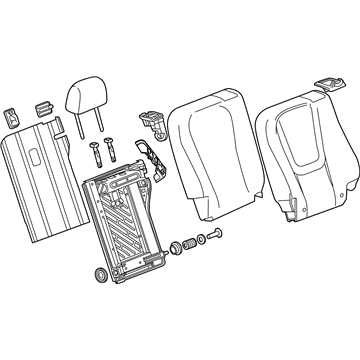 GM 20968043 CUSHION, Front/Rear