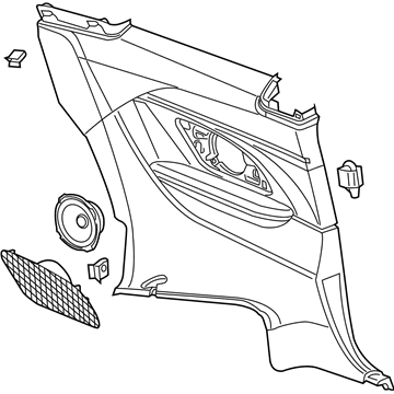 GM 23289060 Panel Assembly, Quarter Lower Rear Trim *Black