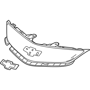 Chevy 42664575 Upper Grille