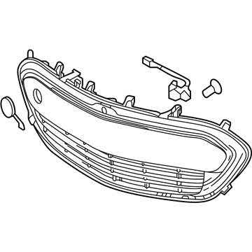 GM 42497937 Grille Assembly, Front Lower *Black