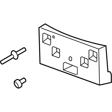 GM 95429704 Attachment Pkg, Front License Bracket