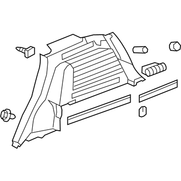 GM 20768930 Panel,Rear Wheelhouse Trim Finish