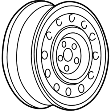 Buick 9592808 Wheel, Steel