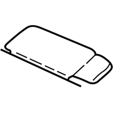 GM 12482363 SUNSHADE, Windshield Sunshade