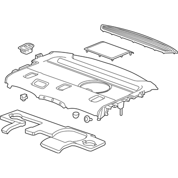 Cadillac 84113426 Package Tray Trim