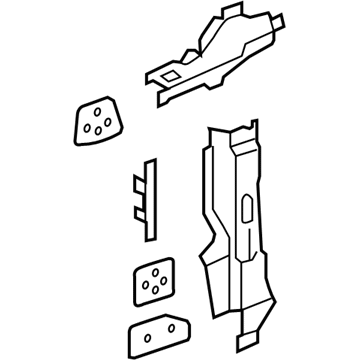 GM 88980839 Reinforcement Asm,Front Side Door Hinge (Dr Side)