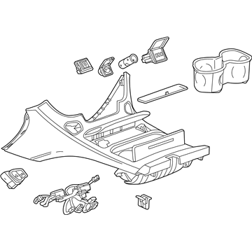 Chevy 84127568 Console Assembly