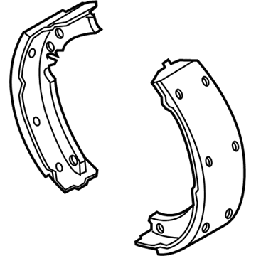 Pontiac 19256491 Brake Shoes