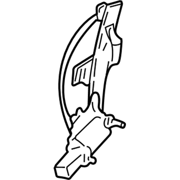 GM 15231244 Rear Side Door Window Regulator Assembly