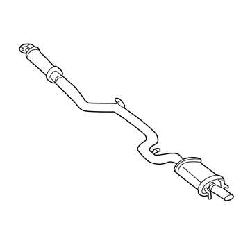 GM 10312661 Exhaust Muffler Assembly (W/ Exhaust Pipe & Tail Pipe*Color Coded