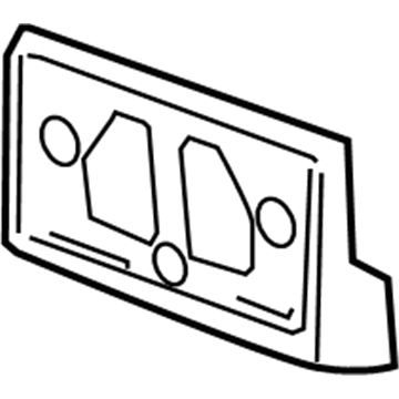 Chevy 10366210 License Bracket