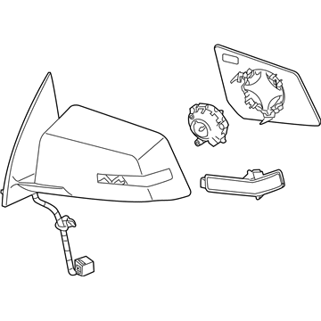 Saturn 22791625 Mirror Assembly