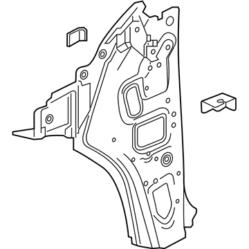 Cadillac 84220370 Inner Hinge Pillar