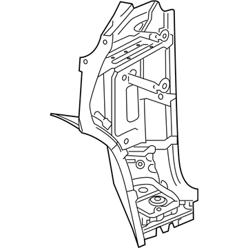 Cadillac 84623523 Hinge Pillar Reinforcement