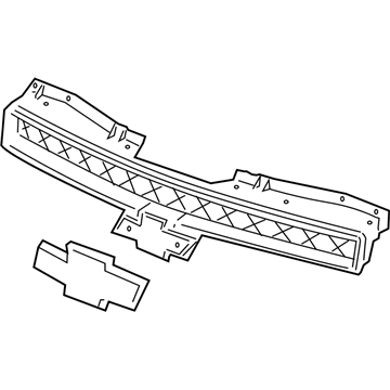 GM 22830012 Grille Assembly, Radiator Upper *Bright Chrom