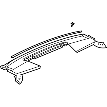 Saturn 15830139 Upper Trim Panel