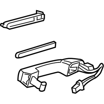 GM 13592176 Handle,Rear Side Door Outside