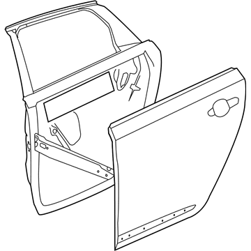 GM 84113583 Door Assembly, Rear Side