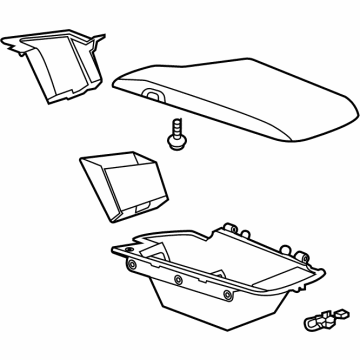 GM 84893111 ARMREST ASM-F/FLR CNSL *BLACK