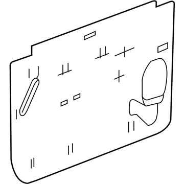 GM 15122615 Deflector Assembly, Front Side Door Water