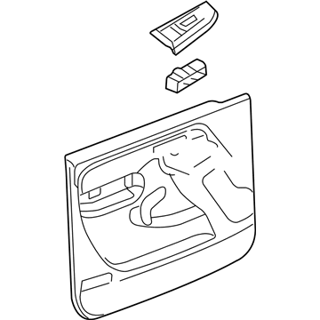 GM 15290170 Panel Assembly, Front Side Door Trim *Neutral