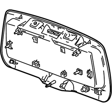 Buick 19120074 License Pocket