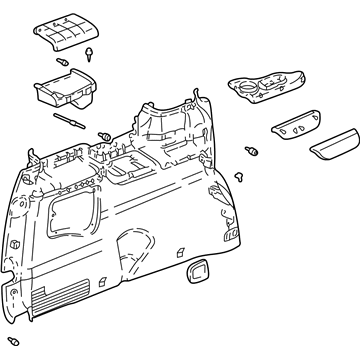 GM 10442118 Panel Assembly, Body Side Rear Trim *Gray