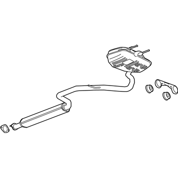 GM 23333715 Muffler Assembly, Exhaust (W/ Exhaust Pipe)