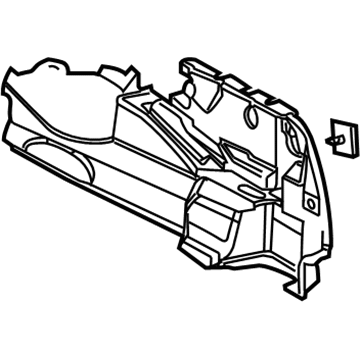 GM 25979696 Carpet Assembly, Rear Wheelhouse *Ebony