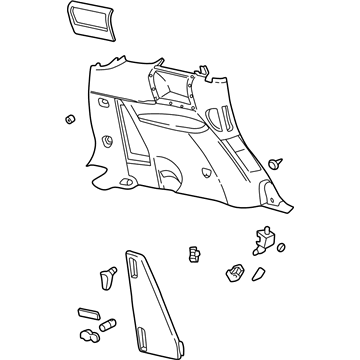 Buick 10324710 Lower Quarter Trim