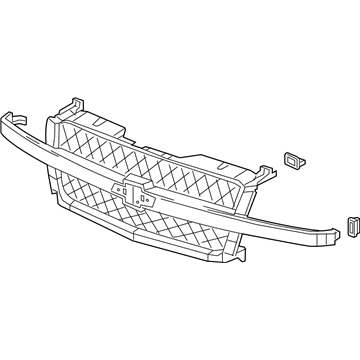 GM 88968933 Grille Asm,Radiator *Paint To Mat