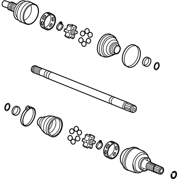 GM 22806796 Rear Wheel Drive Shaft Assembly