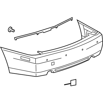 GM 89025756 Rear Bumper Cover (Primed)