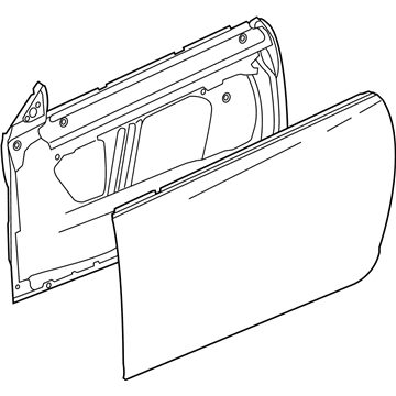 GM 84123305 Door Assembly, Front Side