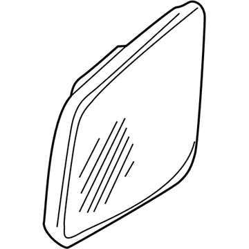 GM 92193899 Glass,Outside Rear View Mirror (W/ Backing Plate)