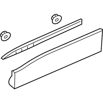 GM 84241713 Molding Assembly, Front Side Door Lower *Service Primer