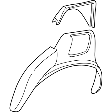 Pontiac 12529882 Outer Wheelhouse