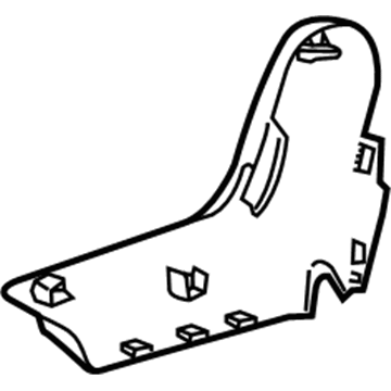 GM 23292964 Cover, Rear Seat Hinge Finish *Cocoa