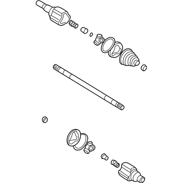 Oldsmobile 88967242 Outer Joint Assembly