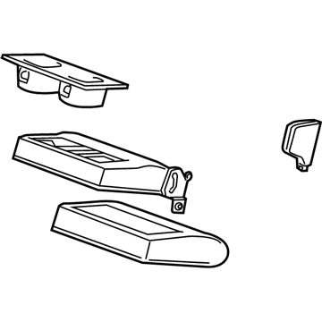 GM 22831532 Armrest Assembly, Rear Seat *Choccachino